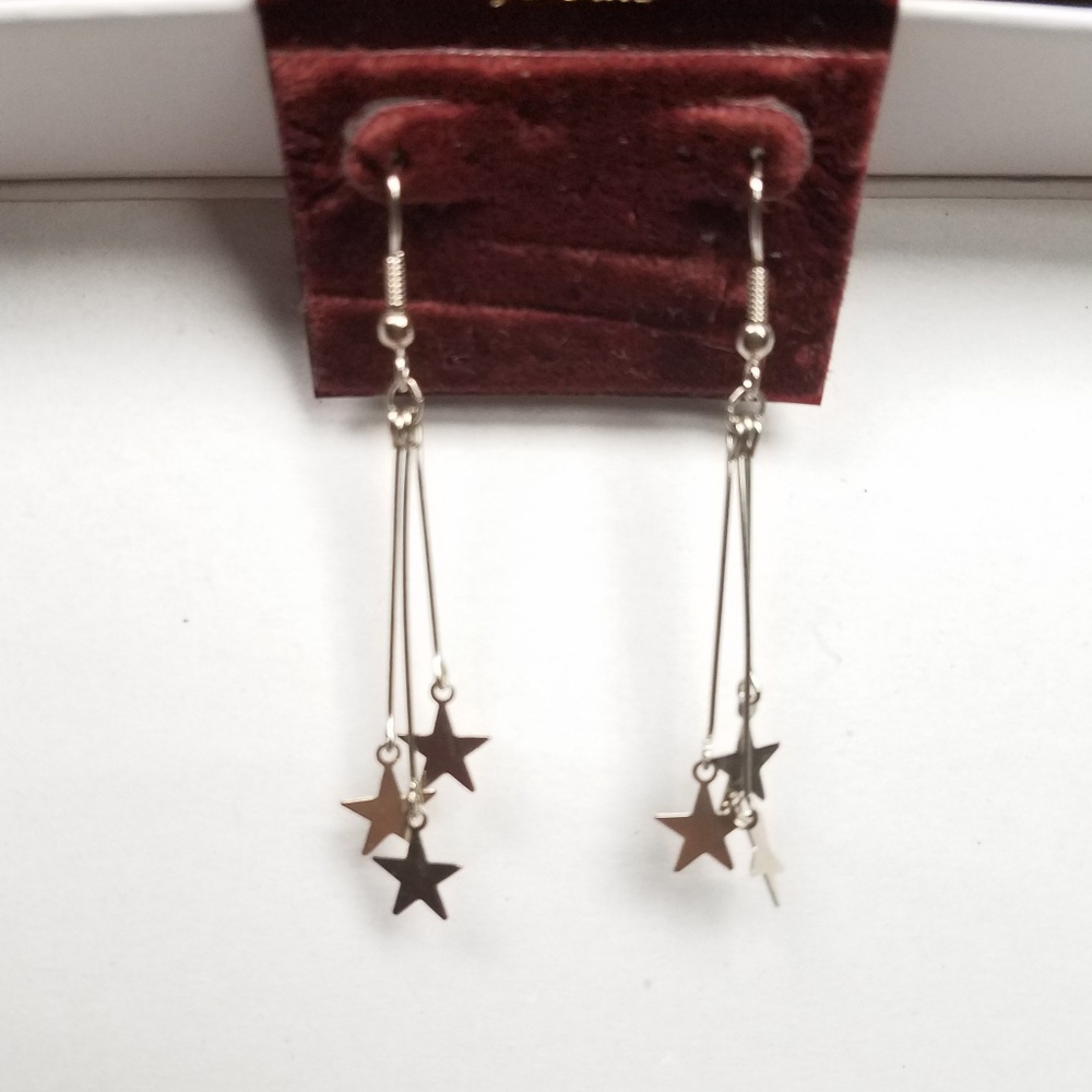 Vintage star dangle earrings